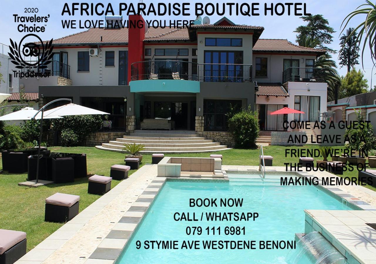Africa Paradise - Or Tambo Airport Boutique Hotel Benoni Eksteriør bilde